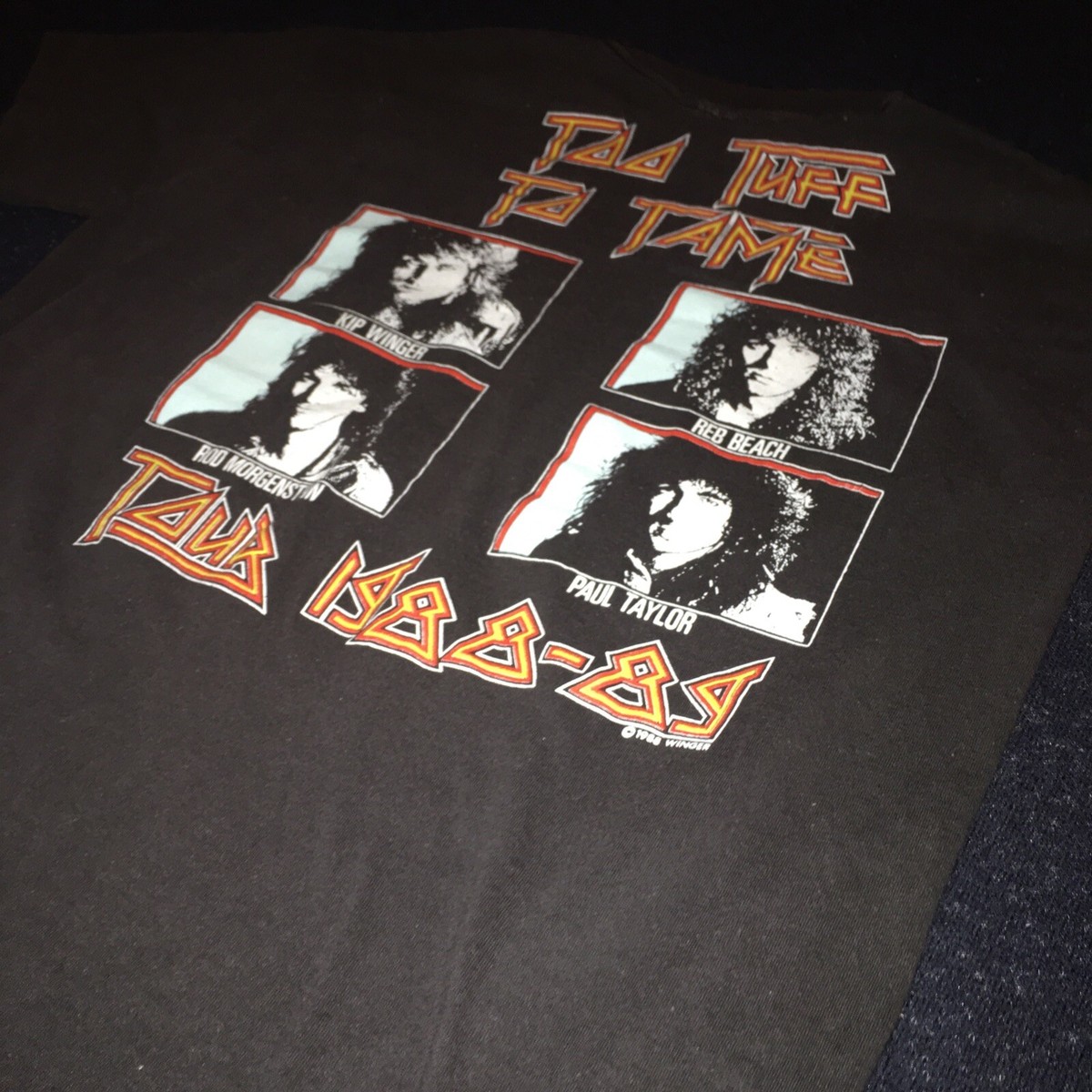 Winger Vintage 1989 ? Too Tuff To Tame ? Tour Shirt Hair Metal 