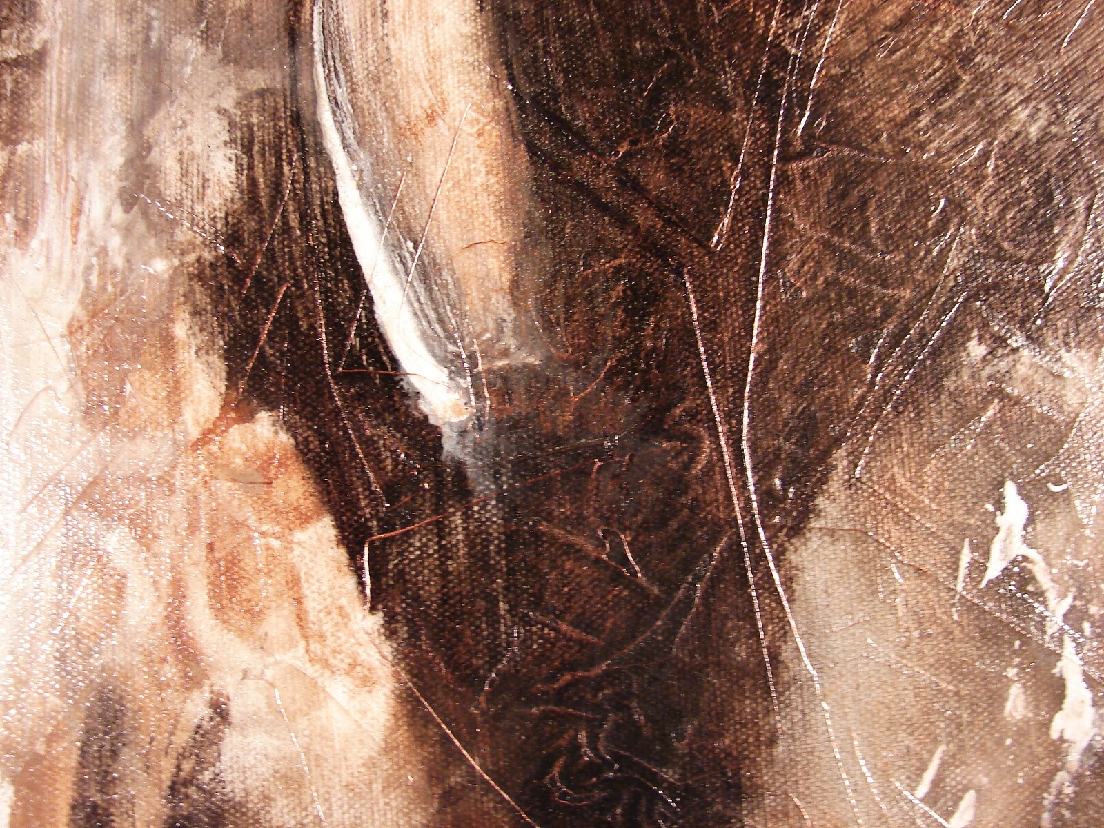 Modernist ABSTRACT PAINTING Expressionist MODERN Art WOODY PLACES by FOLTZ 