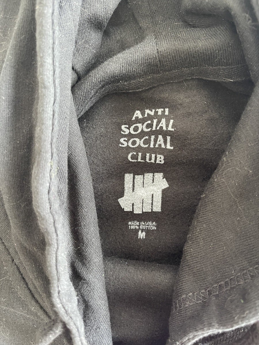 Undefeated x Anti Social Social Club Hoodie M 100 Authentic