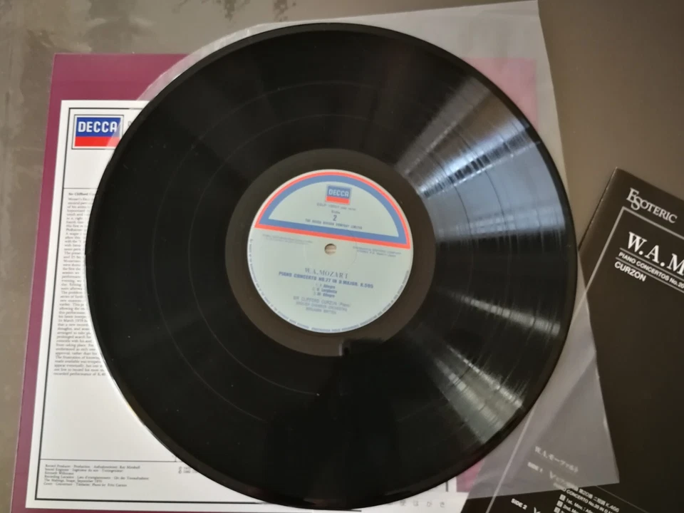 LP Esoteric Eslp Curzon Britten Mozart Piano Concertos No 20 No 27 First Editi - Photo 4/4