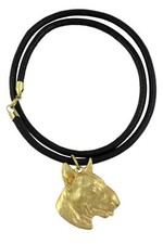 Bull Terrier, Bully III - Dog necklace, gold-plated pendant for dog fan, unique