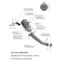 Auspuffhalterung Ersatzteil LeoVince Haltesatz Auspuffanlage FüR Yamaha R3 MT03