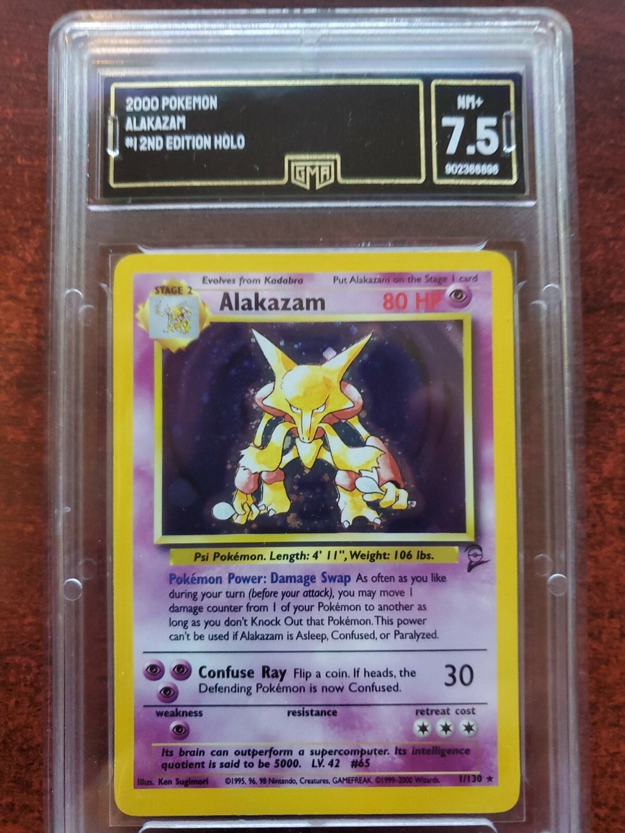 Alakazam Base Set 2 Holo Pokemon Card WOTC PSA BGS GMA 7.5 NM + | eBay