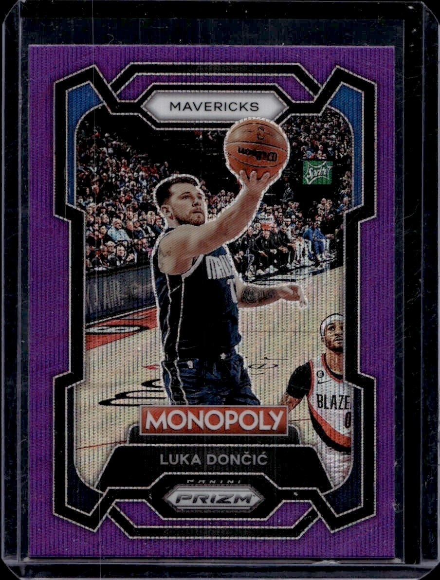 Luka Doncic 2023-24 Prizm Monopoly Purple Wave #22 - Dallas Mavericks MVP