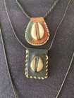 Very Cool Group o Tribal Leather/ Cowry Shell Necklaces From Film Collection — photo 2