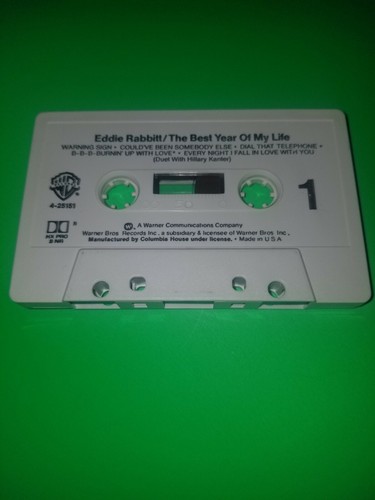 EDDIE RABBITT: The Best Year of My Life -12844 Cassette Tape - Picture 4 of 5