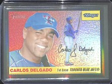 2004 Topps Heritage Black Refractor #THC5 Carlos Delgado No 4 of 55