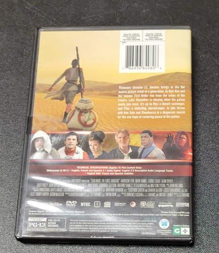 Star Wars: Episode VII: The Force Awakens (DVD, 2015) - Picture 2 of 4