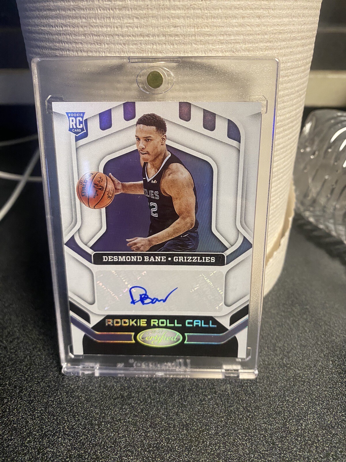 2020-21 Panini Certified Desmond Bane #RR-DBA Rookie Roll Call RC Auto Grizzlies