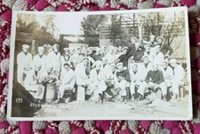 RPPC Antique Real Postcard of C95- Spudlocker D4! Jan.14, 1919. Brave Sailors!