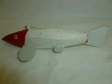 7 Inch Wood Jim Dorrance 2003 Ice Spearing Decoy Detroit Lakes, MN  Lot T-604