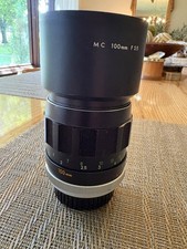 Minolta MC 100mm f2.5 Tele Rokkor-PF Lens