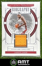 LeBron James 2023-24 Panini National Treasures 57/99 Biography Jersey #BGM-JAM