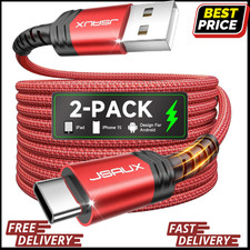 USB C Cable 2-Pack 6.6Ft , USB a to USB Cord Fast Charging for Iphone 17E, Ipho