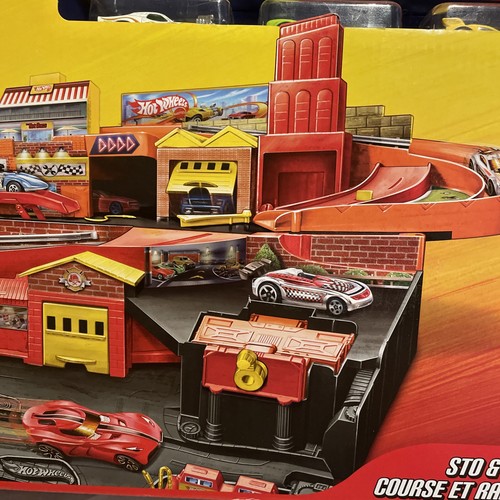 Hot Wheels Speed Snap The Hot Ones Sto & Go set pista auto pressofusa - Foto 3 di 9