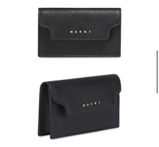 Marni Saffiano Card Holder Black