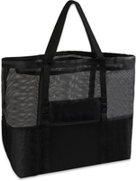 Mesh Strandtasche Xxl Familie Extra Groß,Strandtasche Groß Mit ReißVerschluss,Be
