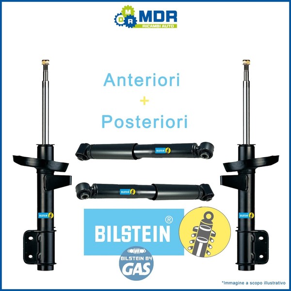 Set 4 StoßDäMpfer Vorderseite + Heck Bilstein FüR Renault Megane II 2002- > 2008-image