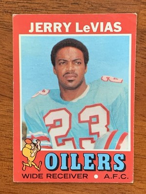 1971 Topps Football Card #240 - Jerry Levias, Houston Oilers - Excellent