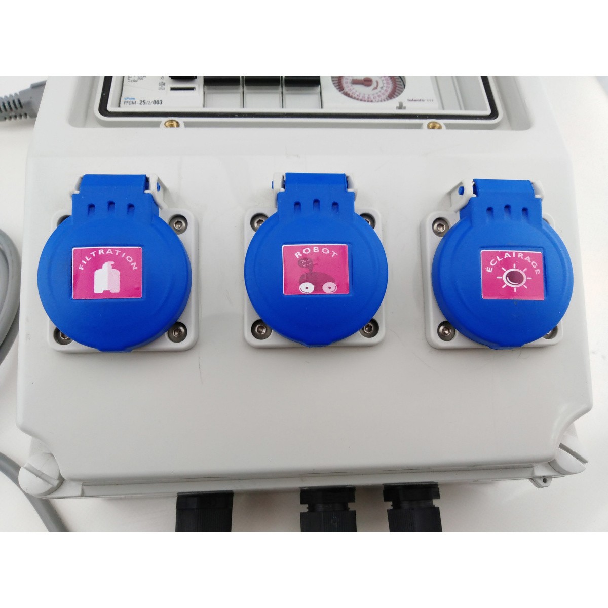 Coffret électrique de protection Edg 106050 boîtier de commande rail DIN triphasé - 2