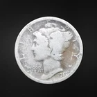 1917 Mercury Dime Silver 10C Antique US Coin Circulated