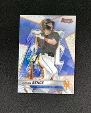 2025 Topps Bowman's Best Carson Benge #TP-22 Mini-Diamond REF 107/299 Mets QI95