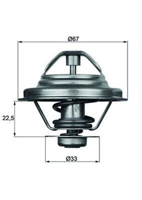 Thermostat Kühlmittel MAHLE TX 24 87D für VW VOLVO 940 960 760 TRANSPORTER T3 T2