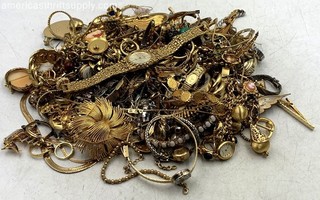 Gigantic Gold Plated BULK Jewelry Lot 6.0lbs