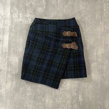 80s I.S ISSEY MIYAKE SPORT Skirt Archive Wool Check Wrap