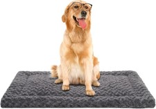 Washable Dog Bed Mat Ultra Soft Dog Crate Pad Comfy Fluffy Pet Kennel Beds Do...