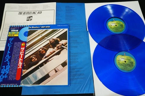 BLUE VINYL - THE BEATLES - 1967-1970 - JAPAN VINYL 2LP OBI EAS-50023-24
