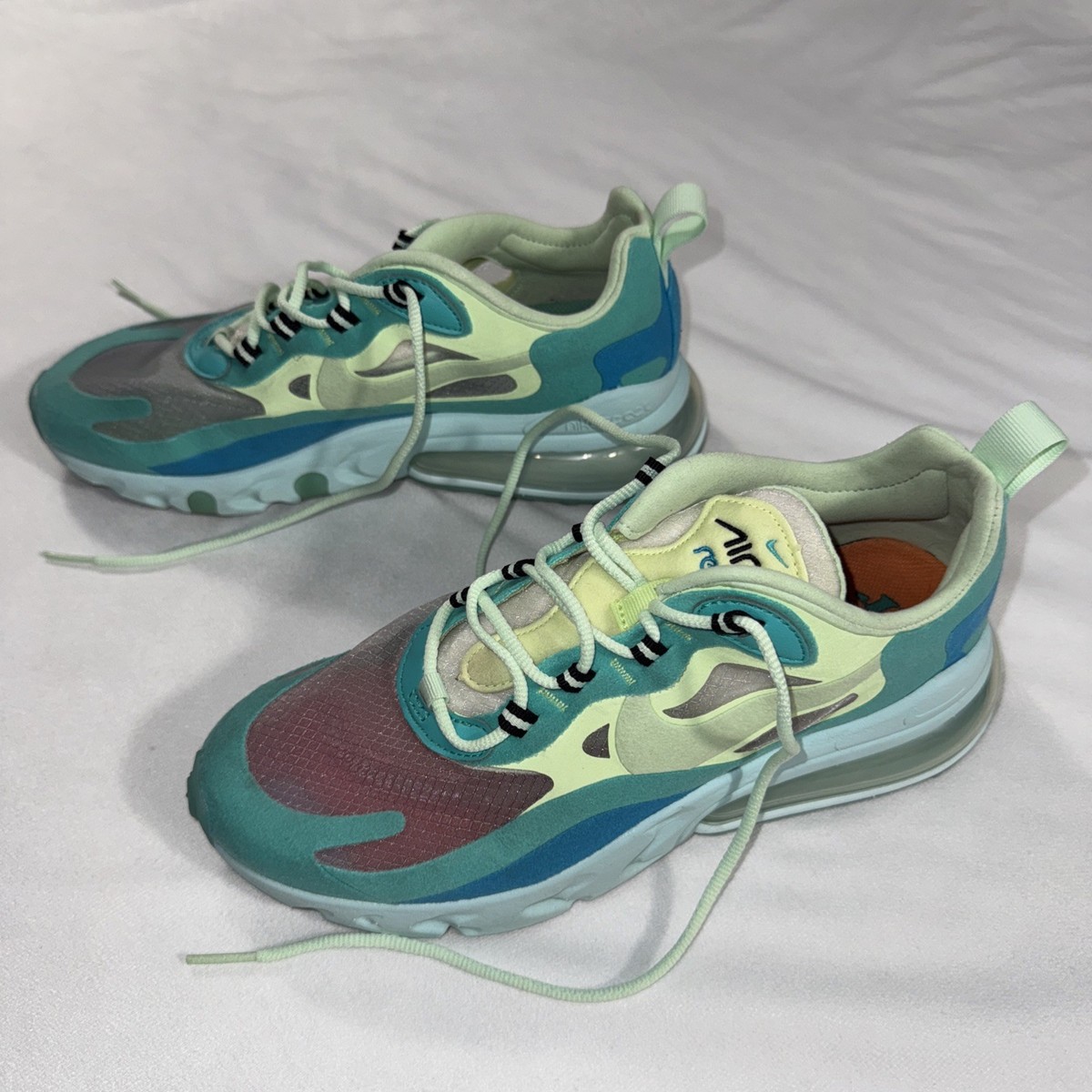 Nike Air Max 270 React Hyper Jade Running Men Shoes 6.5 US  display picture 2