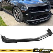 Fits 10-13 Chevy Camaro Ss V8 V2 Style Front Bumper Lip Splitter Matte Black Pp