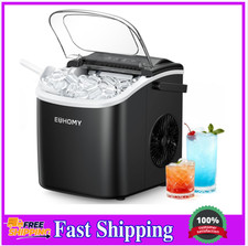 EUHOMY Countertop Ice Maker 25.5lbs/Day Portable with Scoop Basket