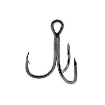 Owner Stinger Treble Hooks 2X Strength Black Chrome Multipacks [6 - 2/0]