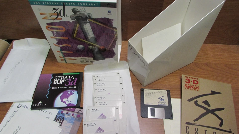 VTG Macintosh Apple Strata Vision 3D and Alias Sketch 3D Illustrator Design 90's - Image 2 of 4