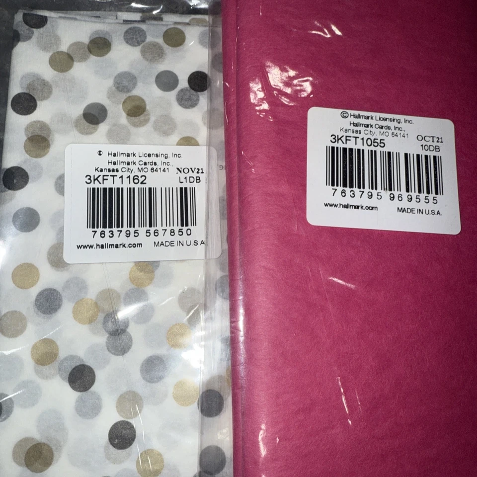 Hallmark Tissue Paper Lot of 22 Packs with 8 Sheets in each Pack Birthday NEW - Image 2 of 4