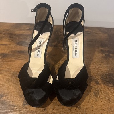 Jimmy Choo JADA Black Suede Heels Size 37
