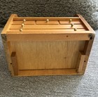 vintage novelty roll-top desk recipe box Wooden — photo 8
