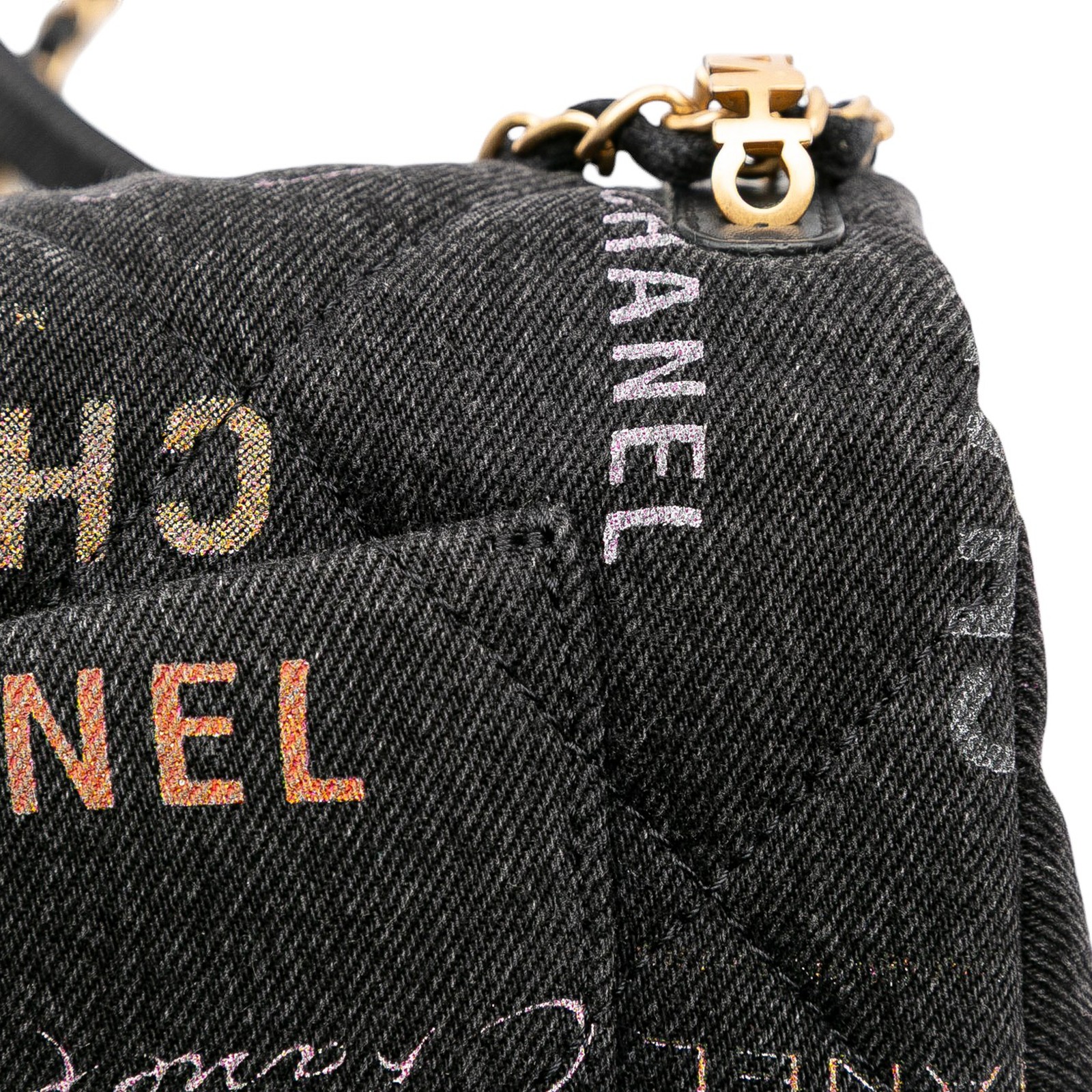 Authenticated Chanel Mini Rectangular Quilted Den… - image 11
