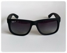 Ray-Ban RB4165 622/T3 Justin Polarized Sunglasses Grey Classic Frame 54mm
