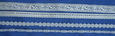  21-Lot-4 Rolls Border Lace Ribbon Decorative Mesh Various Sizes Beige Cream