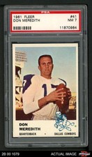 1961 Fleer #41 Don Meredith Cowboys RC SMU PSA 7 - NM