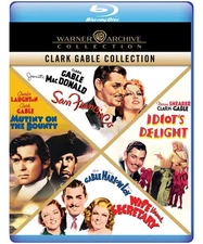 Clark Gable-4 Film Collection (Blu-ray, 2025, Warner Archive Collection) NEW!