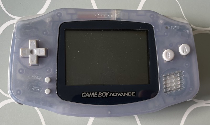 Nintendo Game Boy Advance Glacier Blue For Parts Or Not Working #3