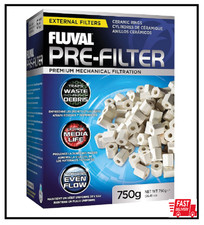 Fluval Pre-Filter Media, Mechanical Filter Media for Aquariums, Ceramic Rings, 2