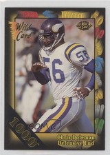 1991 Wild Card 1000 Stripe Chris Doleman #111 HOF b4d