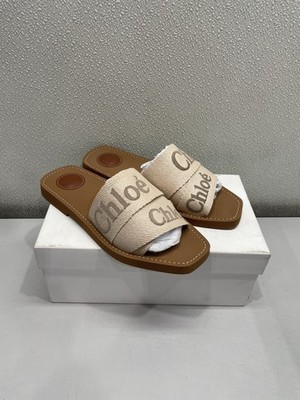 Chloe Woody Mule Sandals Women's US 8.5, Blushy Beige | eBay