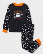Disney The Nightmare Before Kids Halloween/Christmas 2 Piece Pajama Set Boy/Girl