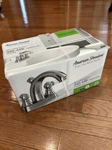 American Standard Williamsburg 340-449 Chrome Bathroom Faucet Fixture In Box